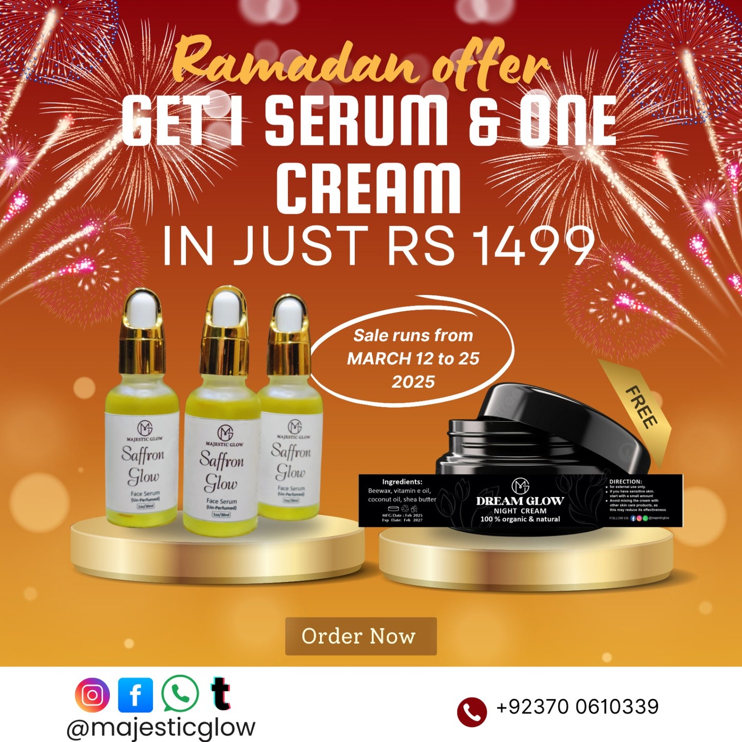 Saffron glow serum
